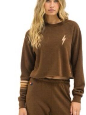 Aviator Nation cropped sweatshirt